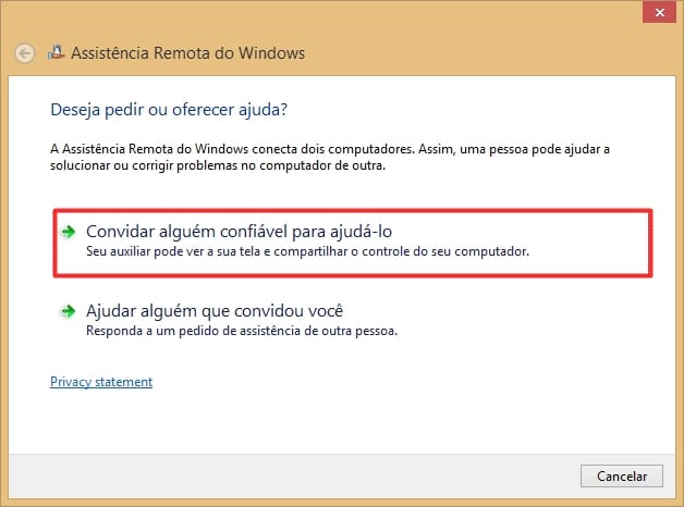 Convidando alguém para ajudá-lo