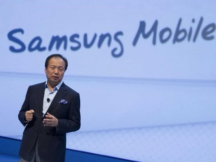 Co-presidente-executivo da Sasmung, J.K. Shin.