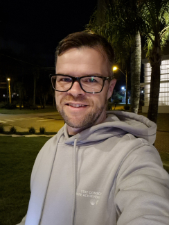 Selfie externa noturna Selfie externa noturna