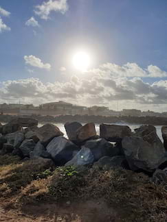 Modo HDR, foto contra o sol