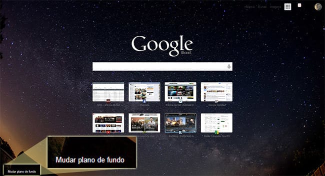 Como alterar a página inicial do Google Chrome?