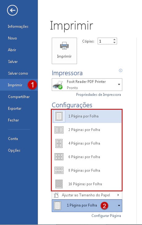 Como imprimir mais de 1 página por folha no Word? Como imprimir mais de 1 página por folha no Word?