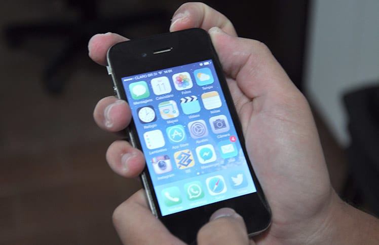 Como tirar print screen no iOS?