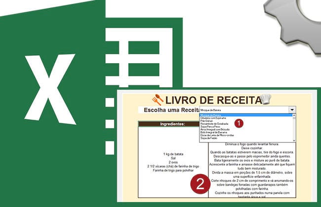 Planilha livro de receitas Planilha livro de receitas