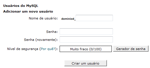 Minha primeira conexão PHP com banco de dados MySQL cPanel Minha primeira conexão PHP com banco de dados MySQL cPanel