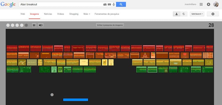 jogos secretos do Google