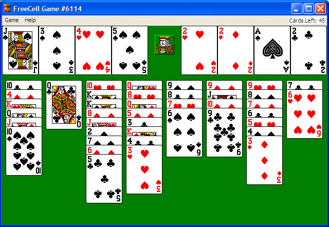 Jogo FreeCell Windows 10 