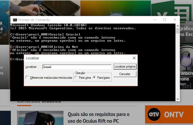 Atalhos de teclado para o Prompt de Comando do Windows 10 Atalhos de teclado para o Prompt de Comando do Windows 10
