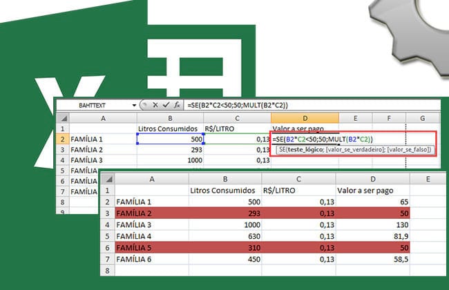Como atribuir um valor mínimo a uma multiplicação no Excel Como atribuir um valor mínimo a uma multiplicação no Excel