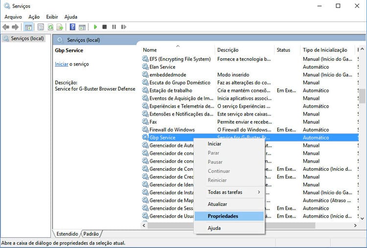 Como remover o G-Buster Browser defense?