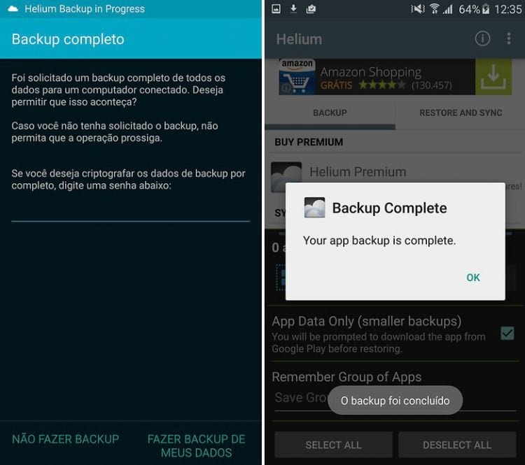 Helium Premium App Sync and Backup APK Is - On HAX