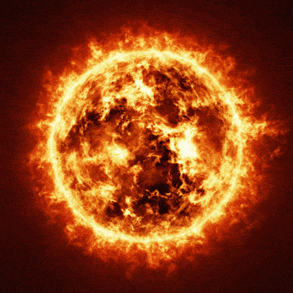 Resultado de imagem para explosão solar gif