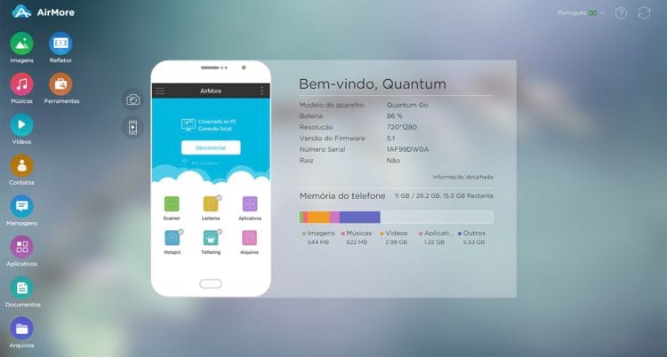 [AIRMORE] Gerencie seu Mobile pelo Computador  Td_tela-incial-web-app