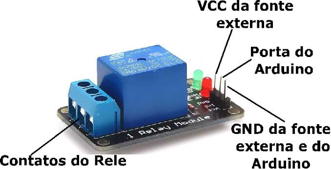 Arduino Uno - Aula 11 – Acionando uma carga com o uso de relê – parte 2 Arduino Uno - Aula 11 – Acionando uma carga com o uso de relê – parte 2