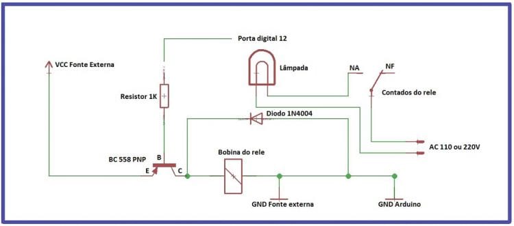 Arduino Uno - Aula 11 – Acionando uma carga com o uso de relê – parte 2 Arduino Uno - Aula 11 – Acionando uma carga com o uso de relê – parte 2