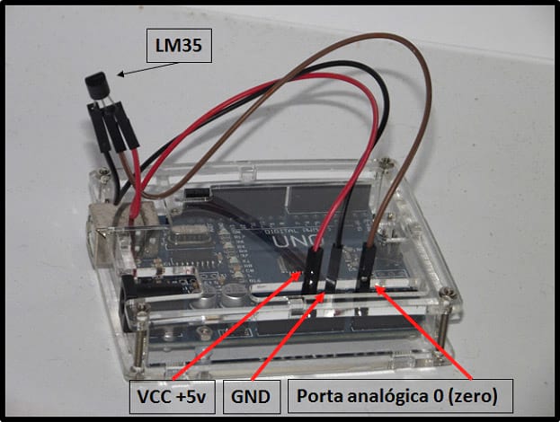Conhecendo o Arduino Uno - Aula 12 - Lendo temperatura com o LM35 Conhecendo o Arduino Uno - Aula 12 - Lendo temperatura com o LM35