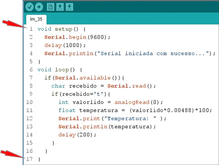 Conhecendo o Arduino Uno - Aula 12 - Lendo temperatura com o LM35 Conhecendo o Arduino Uno - Aula 12 - Lendo temperatura com o LM35