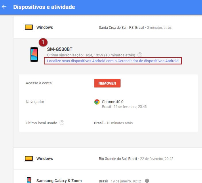 como bloquear celular roubado galaxy