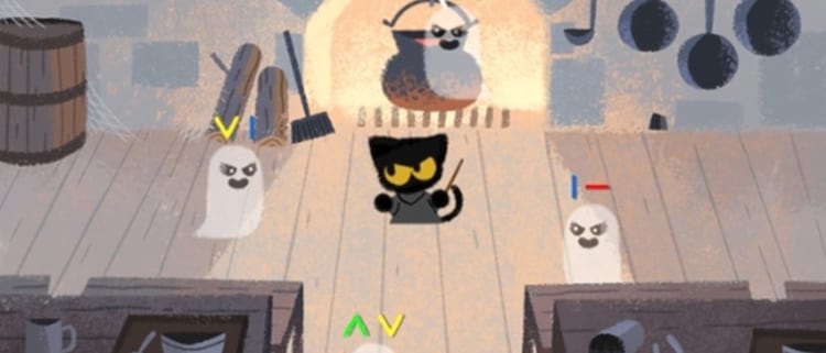 Google Doodles  Google doodles, Jogos do dia das bruxas, Dia das