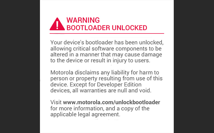 Bootloader Unlocked.