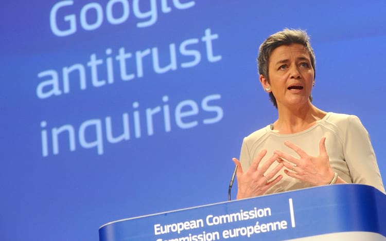 União Europeia multa o Google por práticas anticompetitivas. 
FOTO: EUobserver