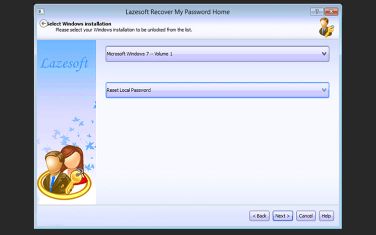 Escolha a versão do Windows no qual deseja remover a senha.