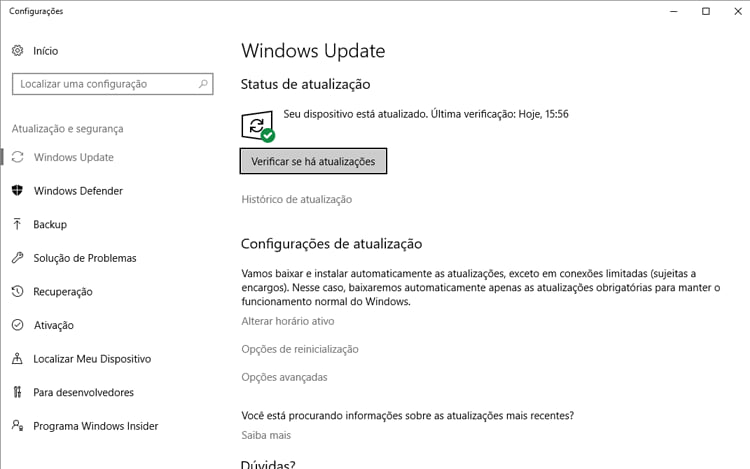 Como desativar as atualizações automáticas do Windows 10