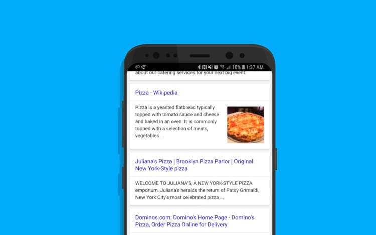 Google pretende acabar com URLs na busca móvel Google pretende acabar com URLs na busca móvel