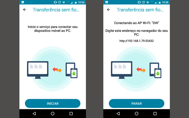 Como transferir arquivos do smartphone para o PC via Wi-Fi