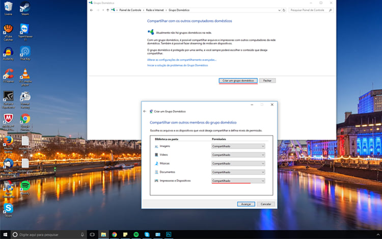 [Software]Grupo doméstico no windows 10 Selecionar_esp