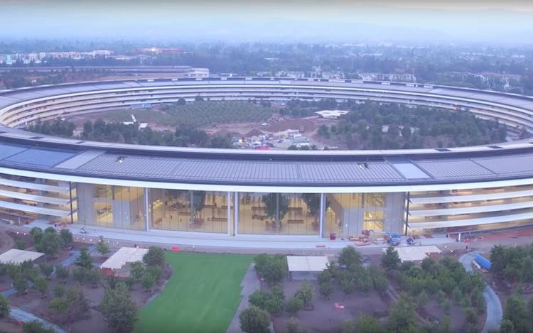Apple Park já está sendo finalizada Apple Park já está sendo finalizada