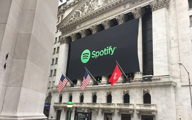 Spotify estreou na Bolsa de Valores com valor de mercado em US$ 24 bilhões Spotify estreou na Bolsa de Valores com valor de mercado em US$ 24 bilhões