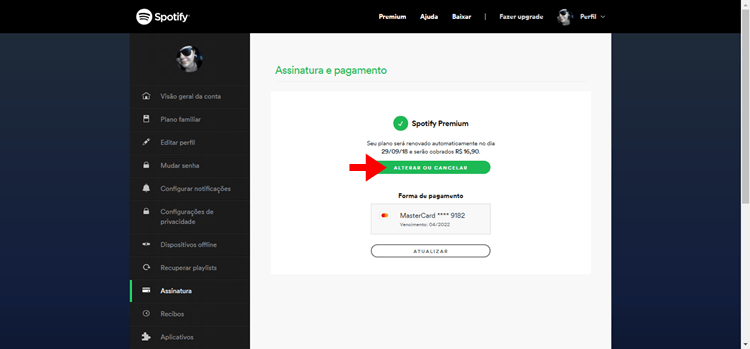 Como cancelar a sua subscrição do Spotify - Sharesub