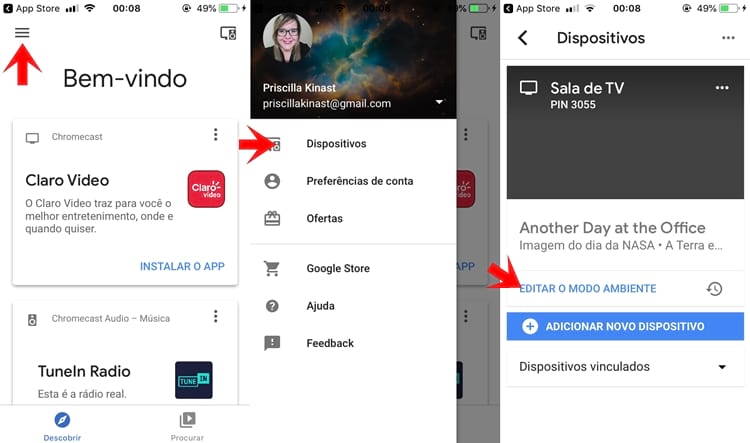 app para transmitir tela do celular para chromecast