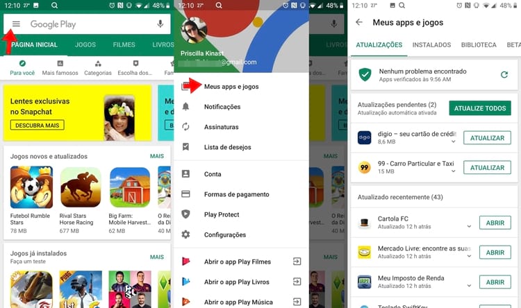 Play Store: configurações do app mudam de lugar em atualização