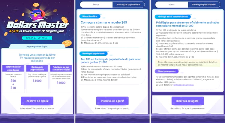 Passos para iniciar o streaming Passos para iniciar o streaming