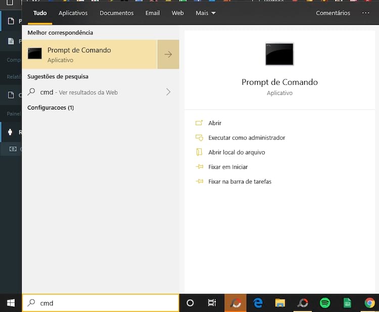 Como abrir o Prompt de Comando no Windows 10?