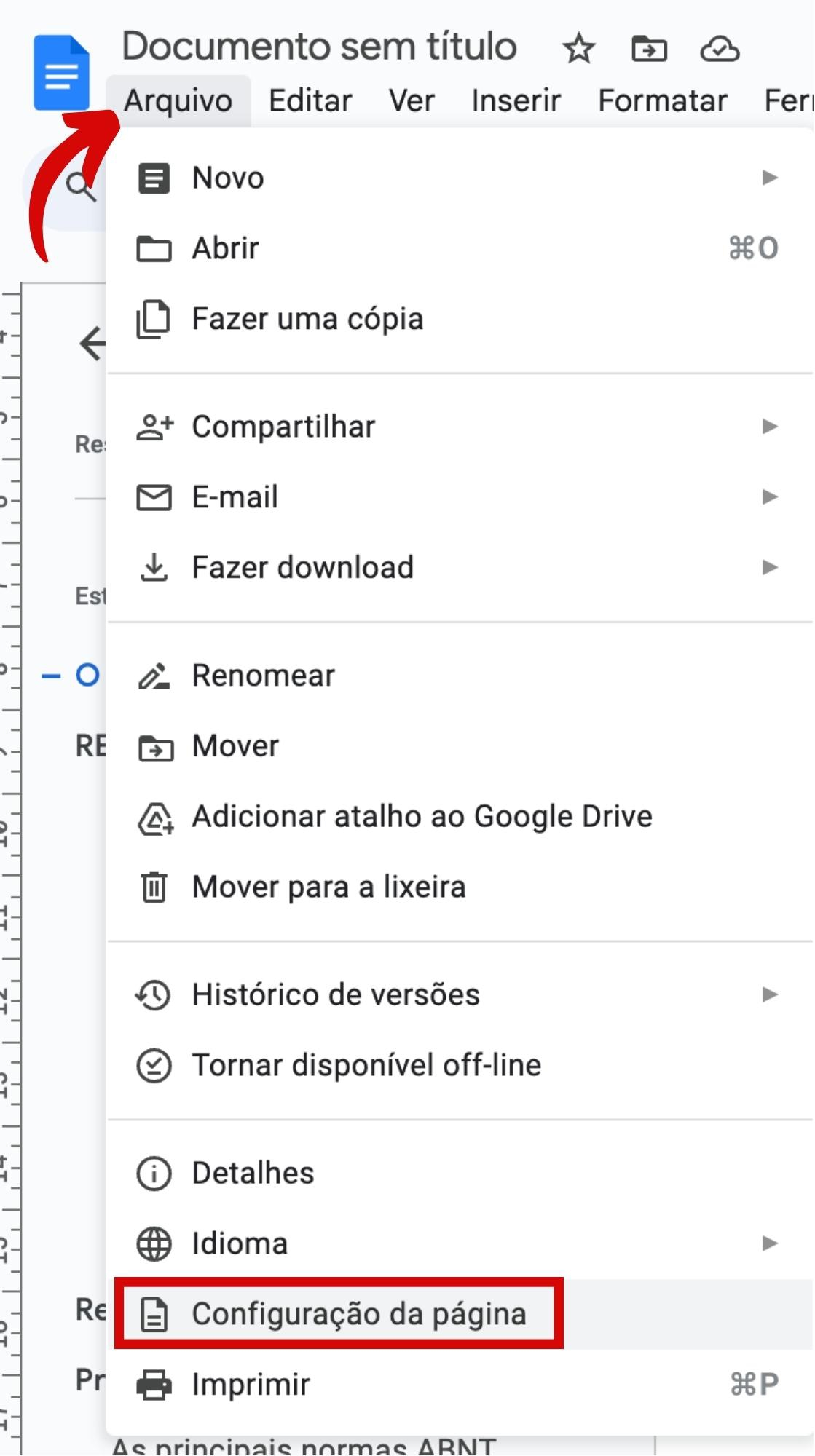 Como numerar páginas no Google Docs