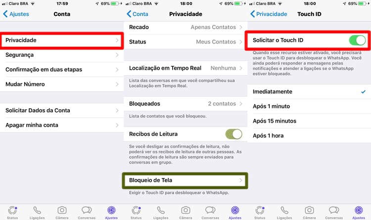 WhatsApp face id WhatsApp face id