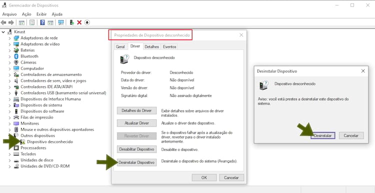 desinstalar dispositivo desinstalar dispositivo