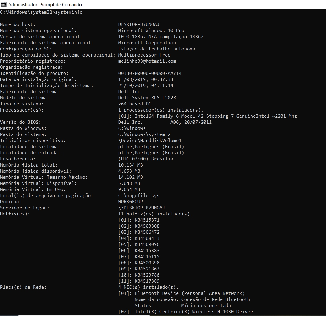 25 comandos básicos do CMD (Terminal do Windows)