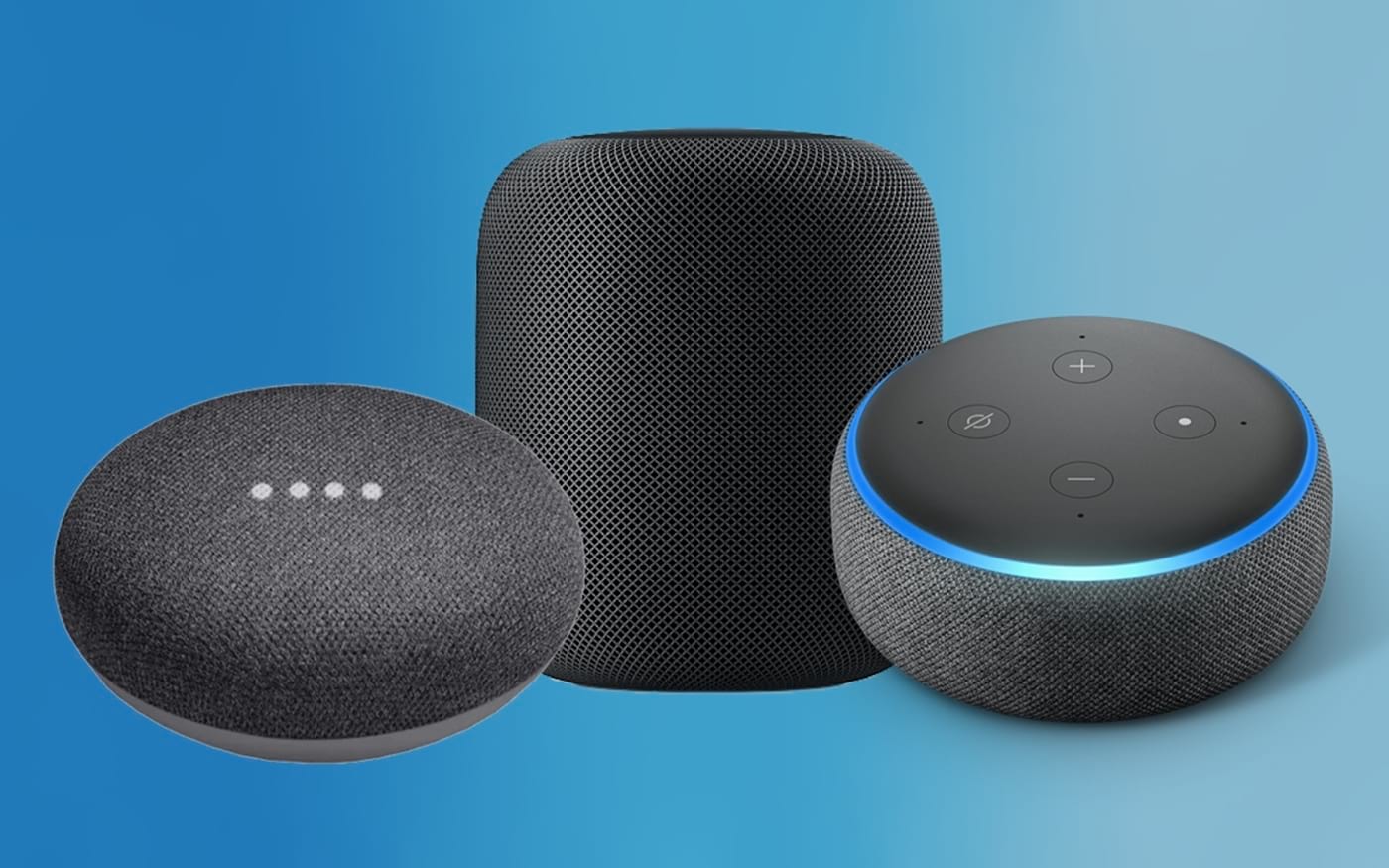 siri alexa and google home