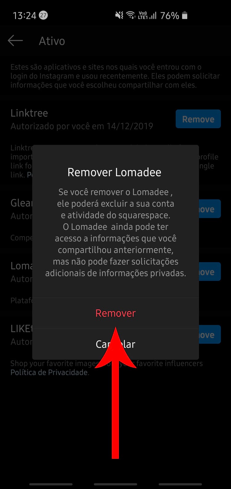 Como revogar acesso de aplicativos no Instagram – Tecnoblog