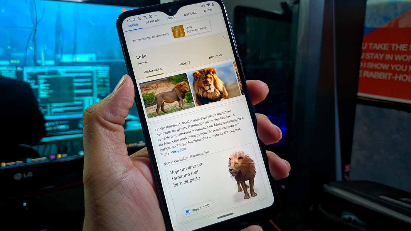Veja animais em 3D no Google pelo celular usando realidade aumentada