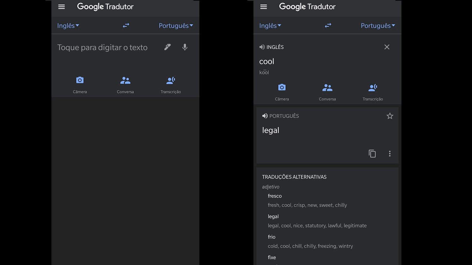 Google Tradutor (Translate) ganha modo escuro (dark mode)