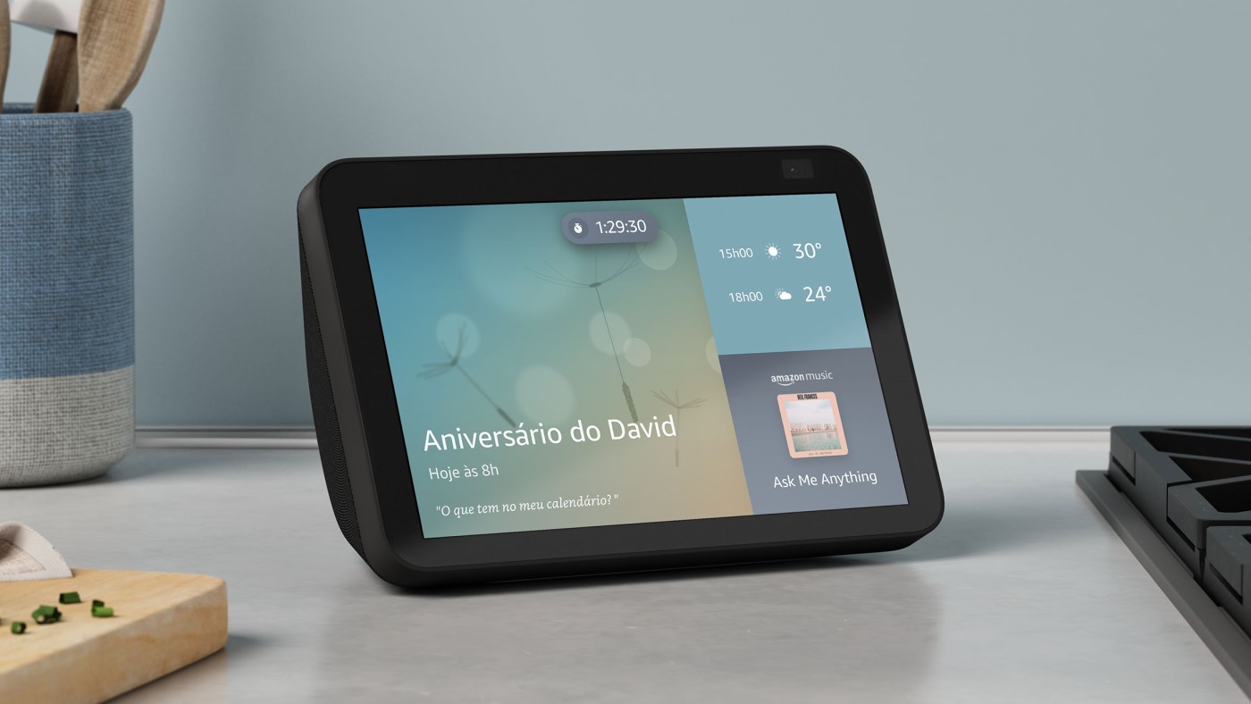 Nuevos Echo Show 5 (2da Generación) y Echo Show 8 (2da Generación) llegan a Brasil