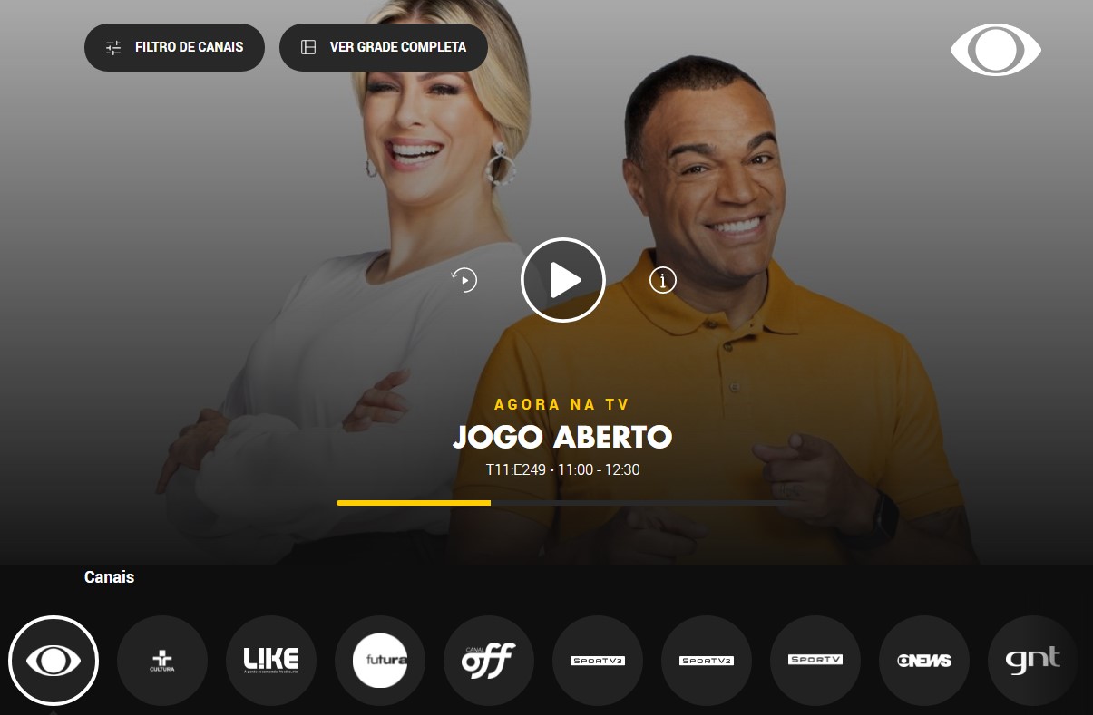 NOW, Guigo TV e Vivo TV ganham mais canais ao vivo