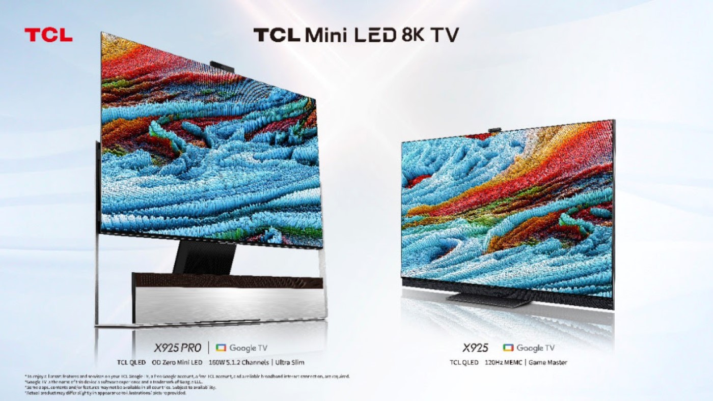 TCL anuncia novas TVs Mini LED com resolução 8K