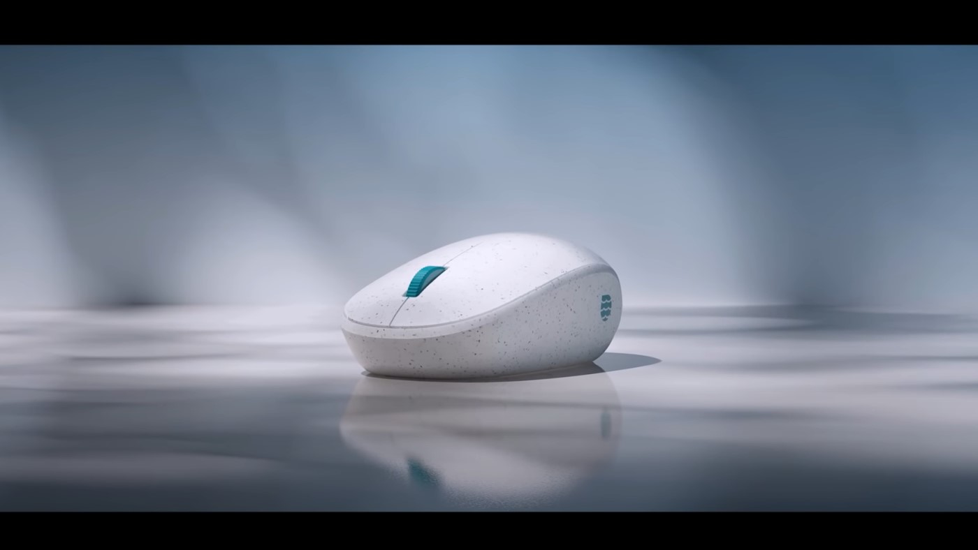 Ocean Plastic Mouse é o novo periférico da Microsoft feito com 20% de plástico marinho