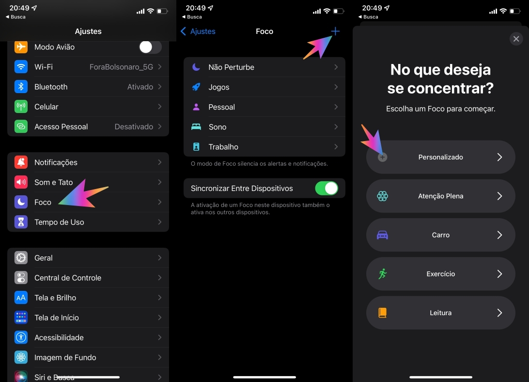 Como ativar e configurar o MODO FOCO EM JOGOS no IOS 15 #ios15